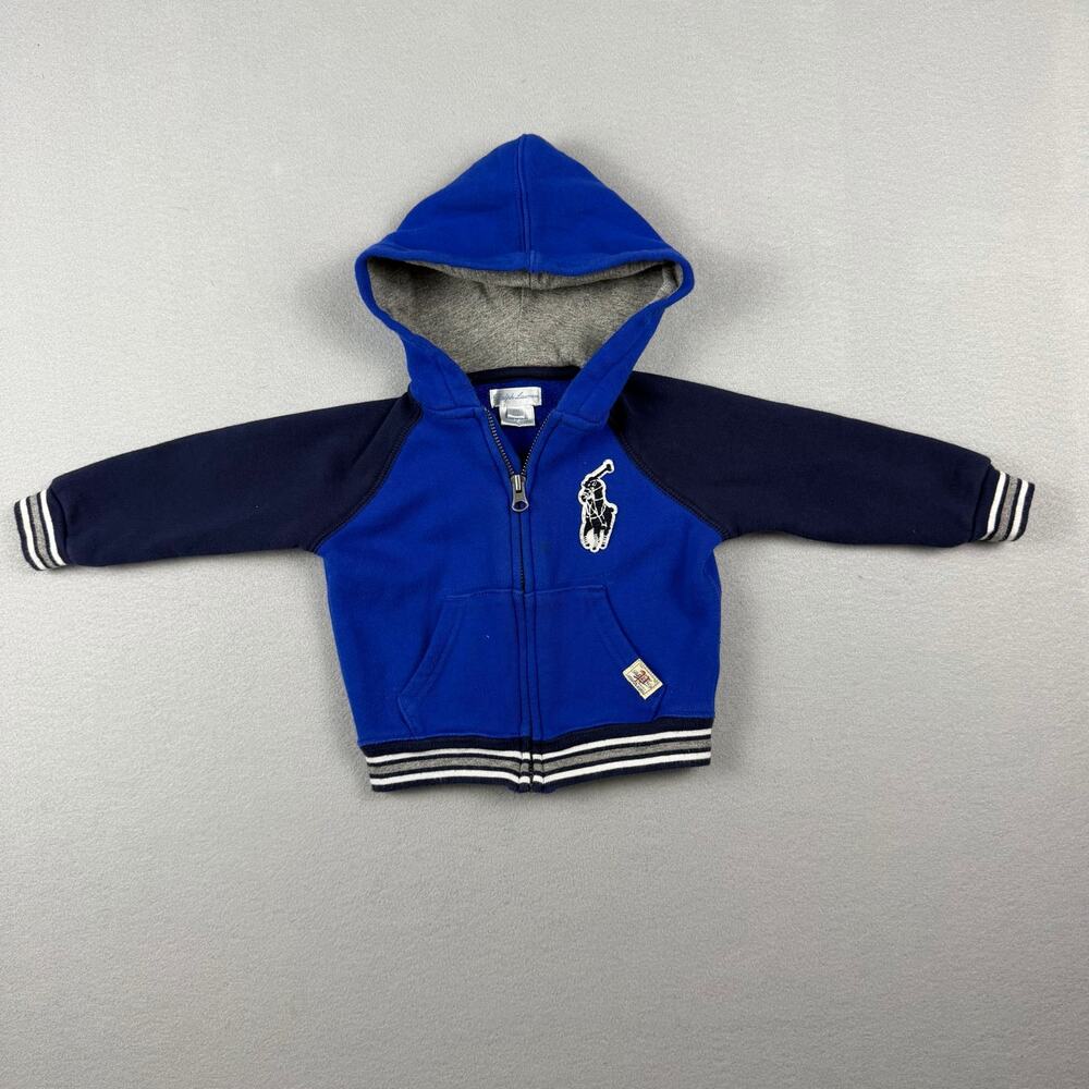 Ralph Lauren Baby Boys Vintage Polo Bear Full-Zip Hoodie 6M